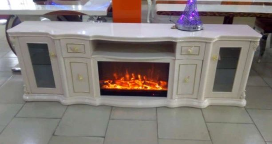 TV stand with firedisplay